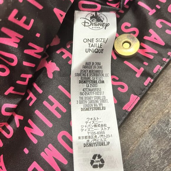 BAMBI THUMPER TOTE Pink Black Large Shoulder Bag DISNEY Store Butterfly NEW - Picture 8 of 8